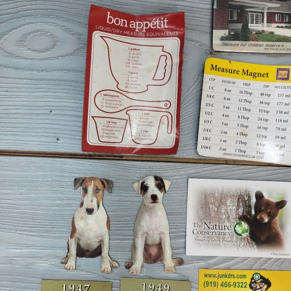 Kitchen Refrigerator Magnets - Dali, Herbs, Dogs, Butterfly, Measurement Tables - Picture 3 of 16